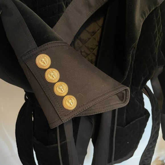 BALMAIN Black velvet jacket - Picture 4 of 13